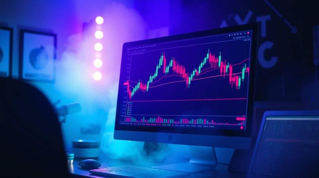 XMで学ぶFX初心者向け完全ガイド。スワップ活用法、移動平均線、戦略、口座開設、リスク管理など、XMTradingで初心者が安全に稼ぐための手法を解説したイメージ。