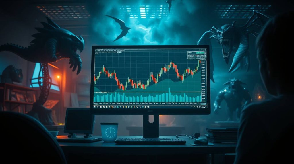 XMTrading初心者向けFX攻略ガイド。チャートパターンやツール活用、実践手順を解説した画像。